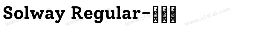 Solway Regular字体转换